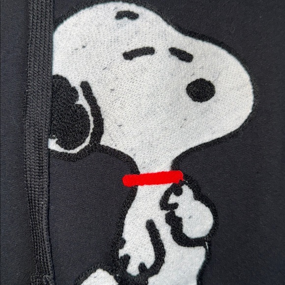 Peanuts Snoopy White Dog black hoodie L - Picture 3 of 6